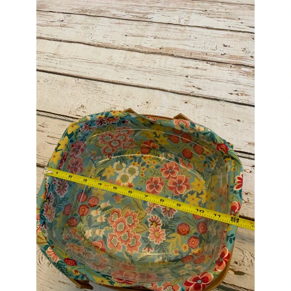 Longaberger Everyday Essentials Medium Basket Floral Liner Protector 1259239